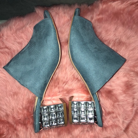 Jeweled heel mules - Picture 3 of 5